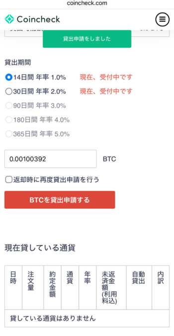 申請が完了する